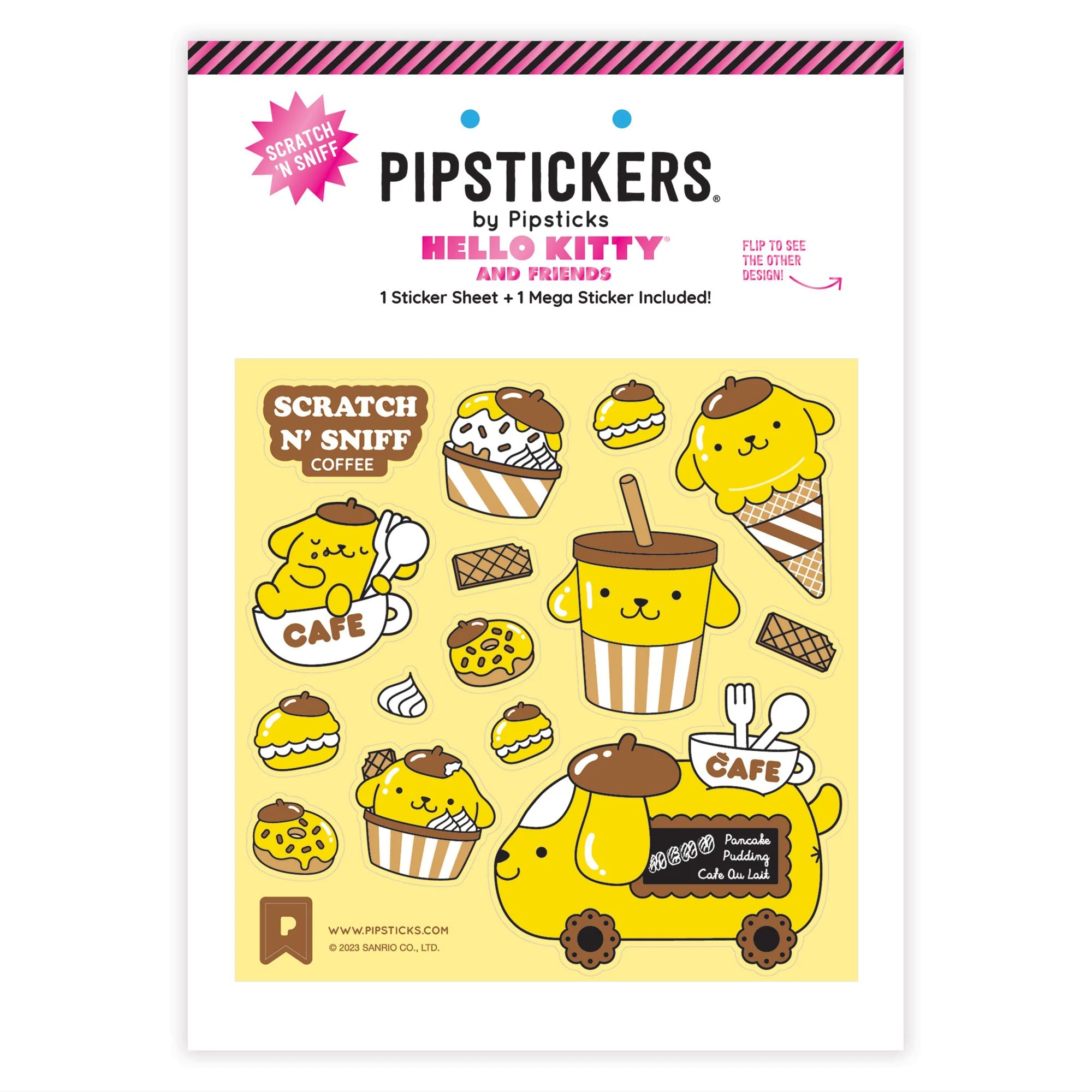Pompompurin x Pipsticks Café Cruiser Scratch 'n Sniff (2ct)