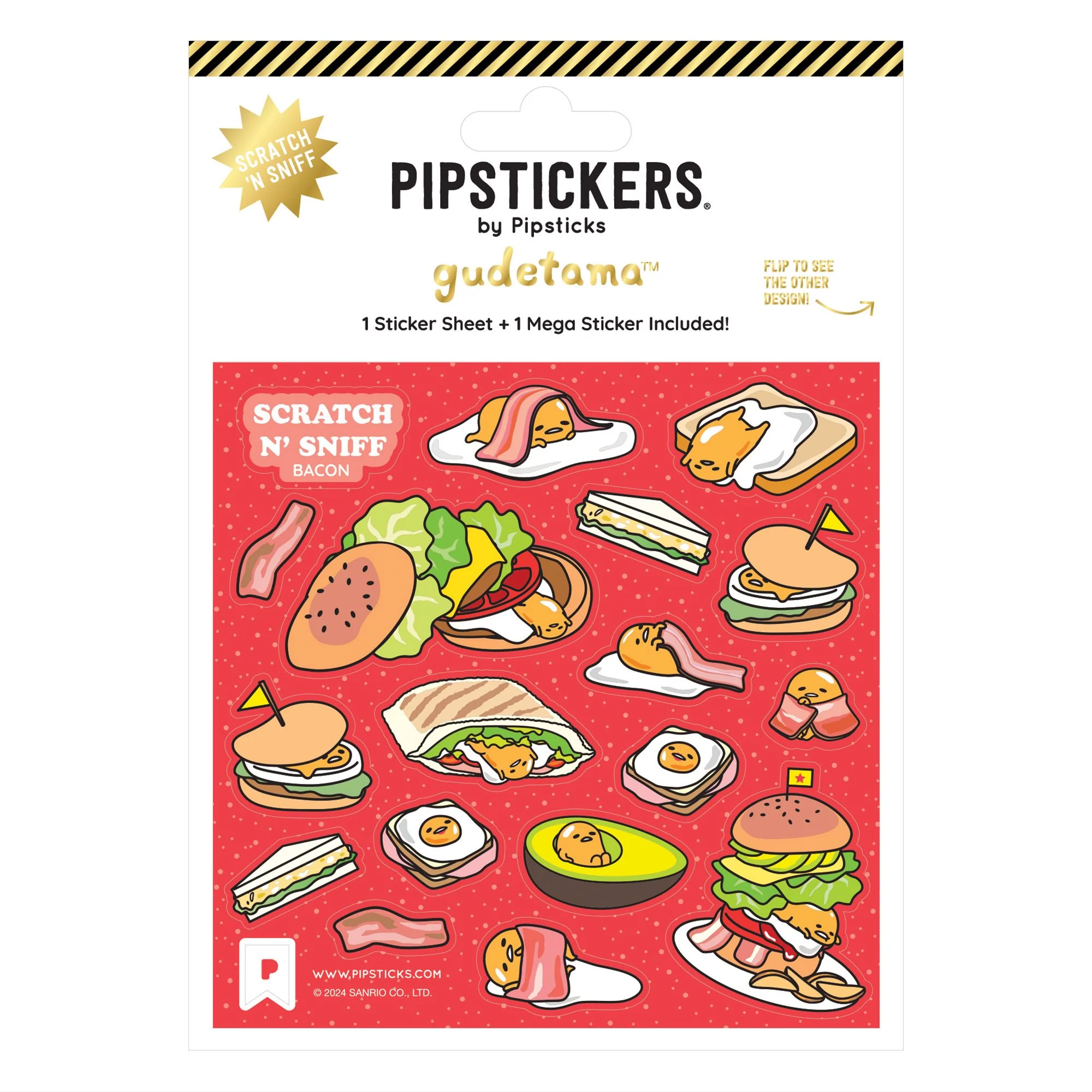 Gudetama x Pipsticks Bacon Me Hungry Scratch 'n Sniff (2ct)
