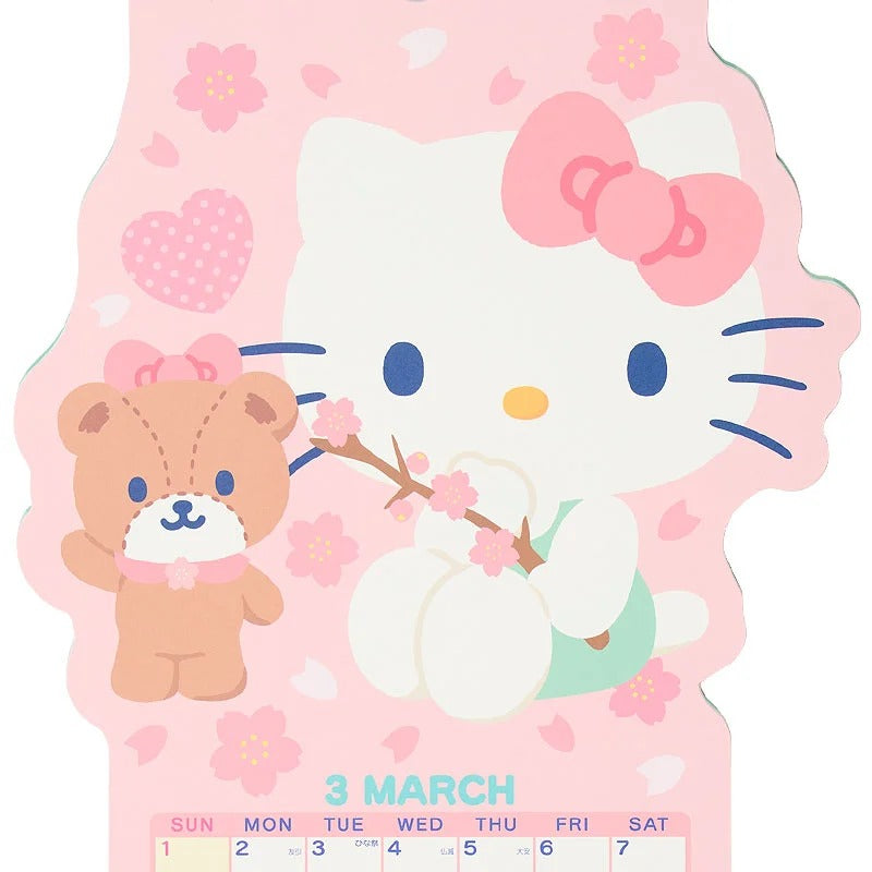 Hello Kitty 2026 Die-Cut Wall Calendar - 图片 4