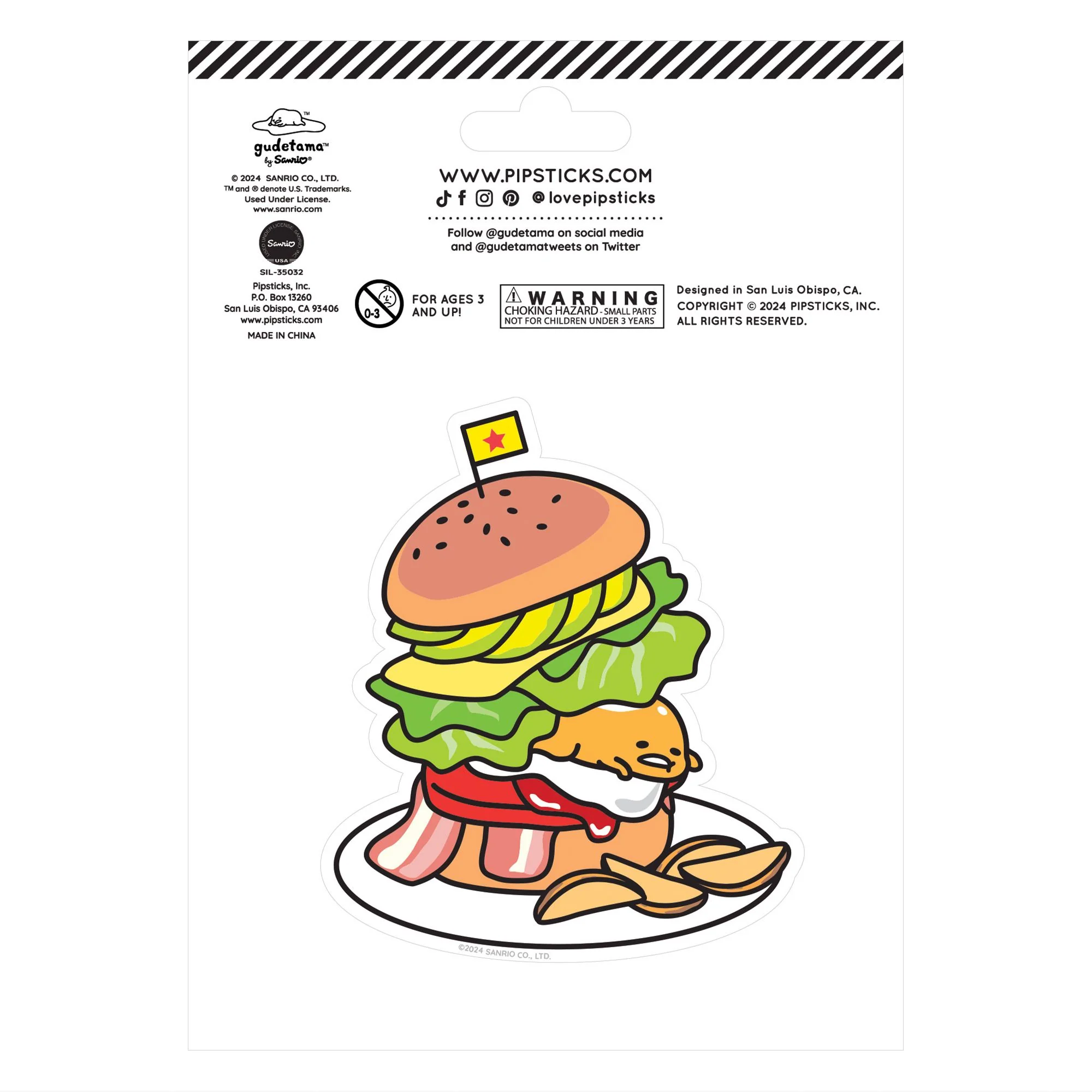 Gudetama x Pipsticks Bacon Me Hungry Scratch 'n Sniff (2ct) - 图片 2