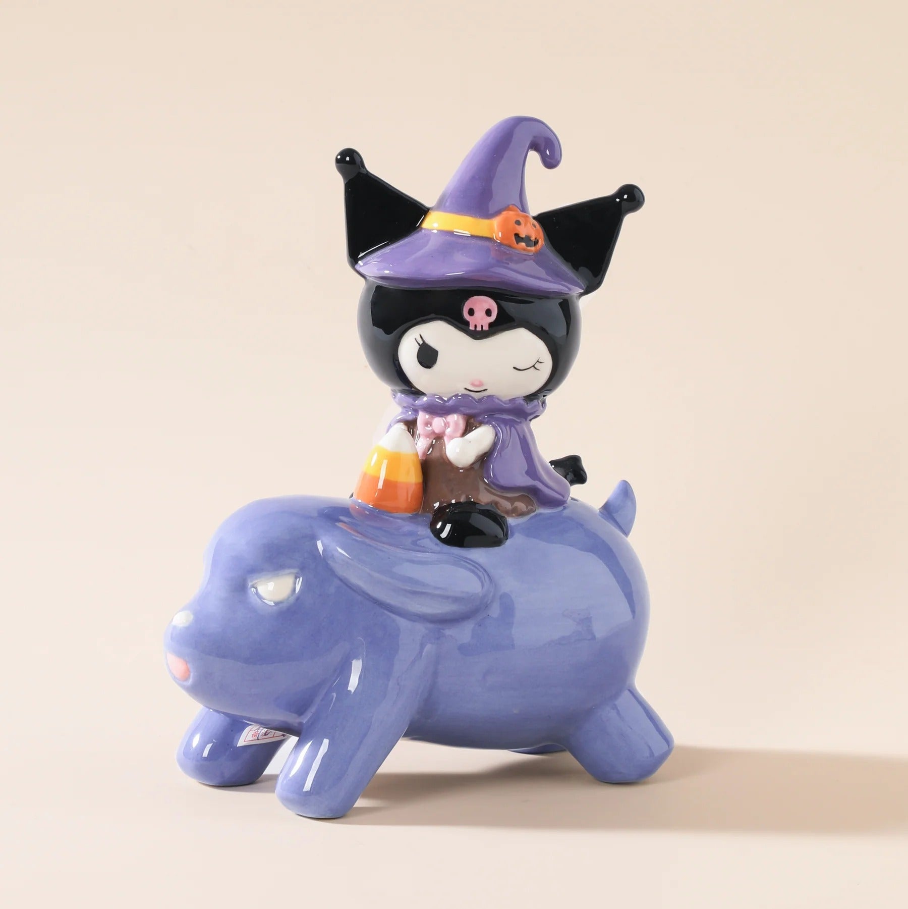 Kuromi & Baku Ceramic Figurine - 图片 2