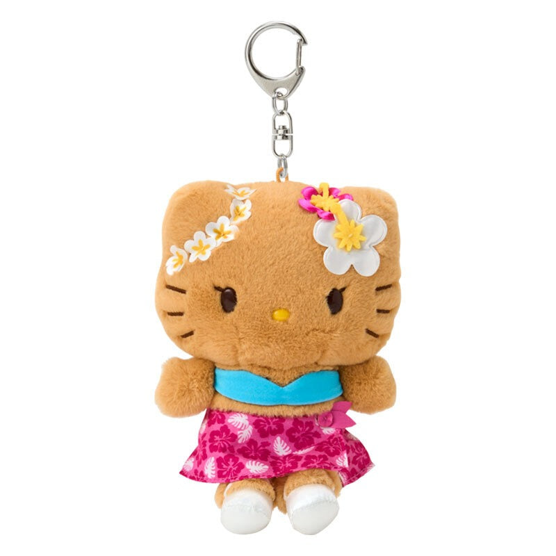 Hello Kitty Pink Plush Mascot Keychain (Suntan Series)