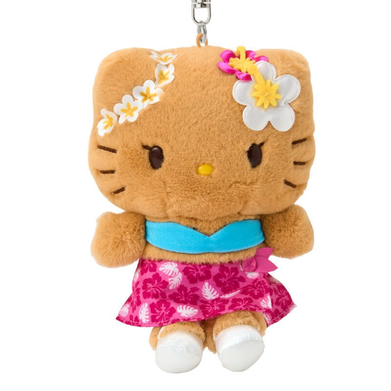Hello Kitty Pink Plush Mascot Keychain (Suntan Series) - 图片 2