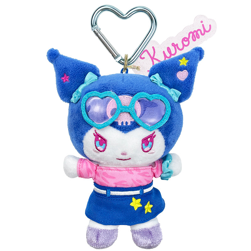 Kuromi Plush Mascot Keychain (Kuromi Loves U)