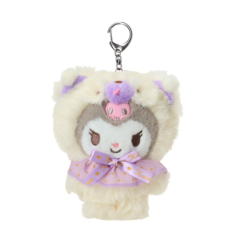 Kuromi Plush Keychain Mascot (Fluffy Teddy Bear Series) 