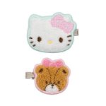 Hello Kitty 2-pc Chenille Hair Clips