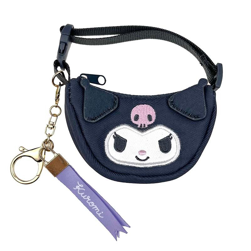 Kuromi 2-Way Mini Crescent Bag Charm
