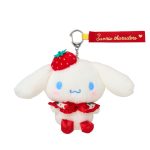 Cinnamoroll Plush Mascot Keychain (Strawberry News 50th Anniv. Series)