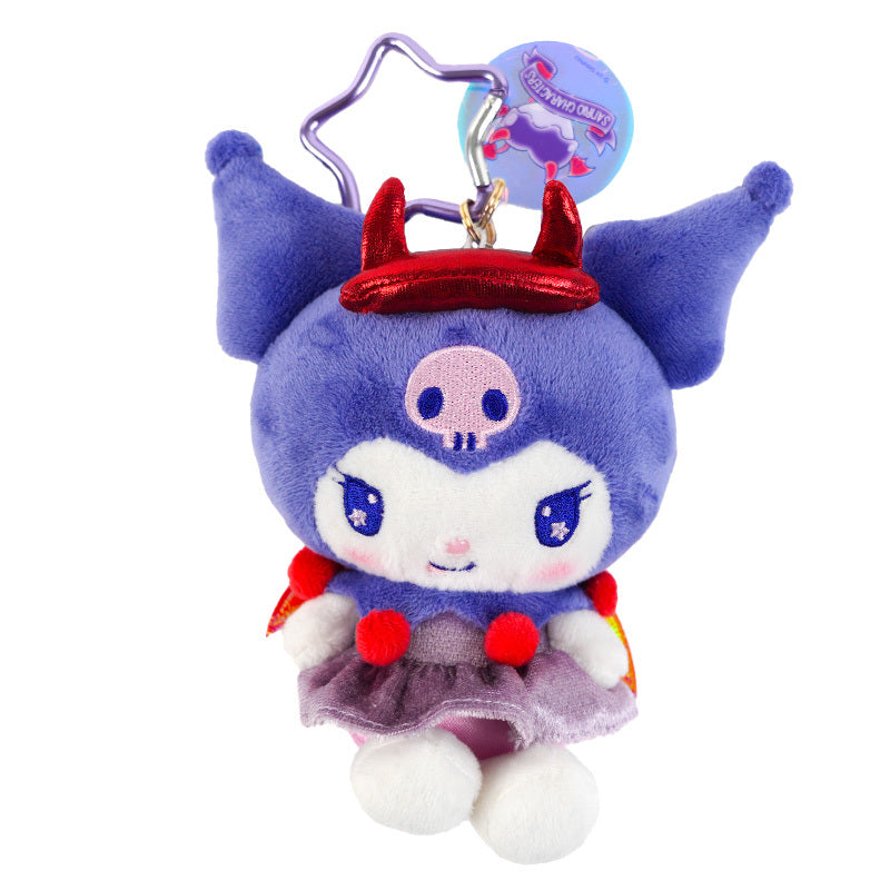 Kuromi Dark Plush Mascot Keychain  (Bright and Dark Angel Series)