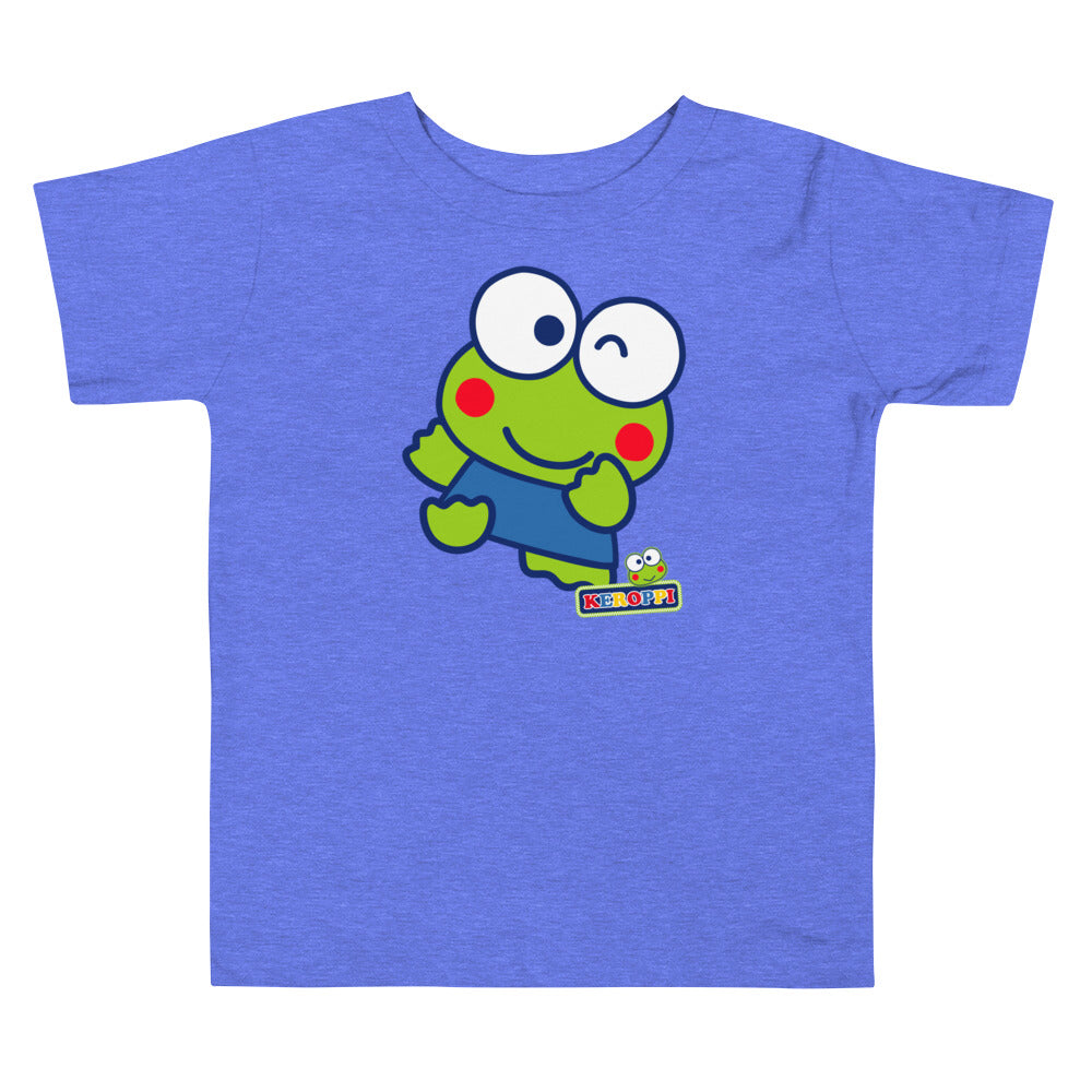 Toddler Keroppi Primary Logo T-Shirt (Blue)