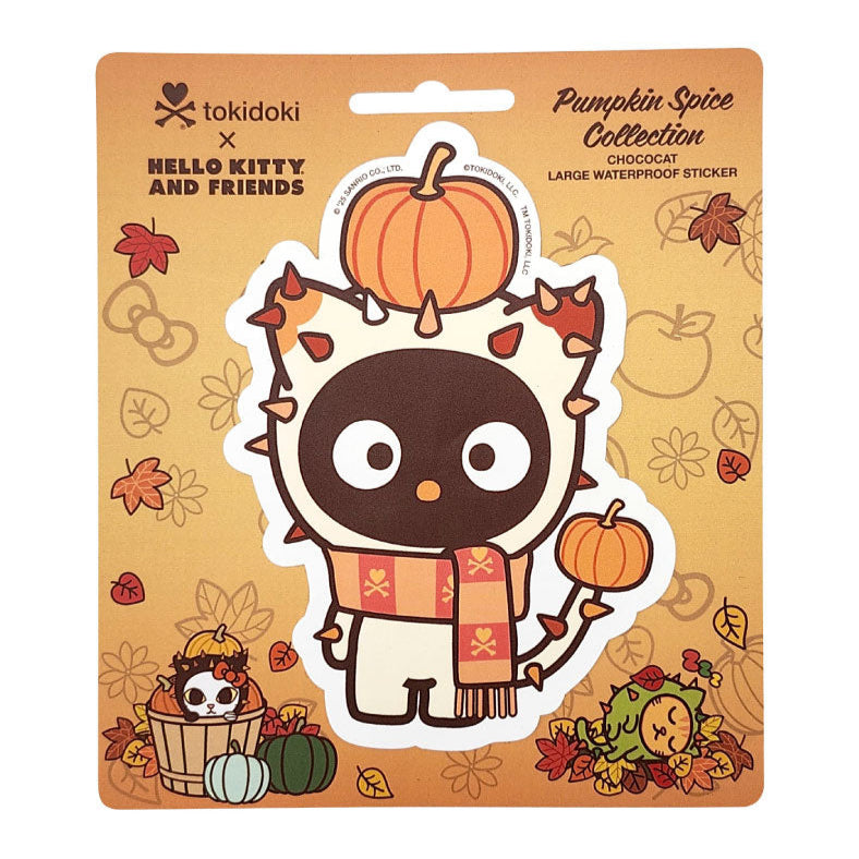 Chococat x Tokidoki Large Sticker (Pumpkin Spice Harvest)