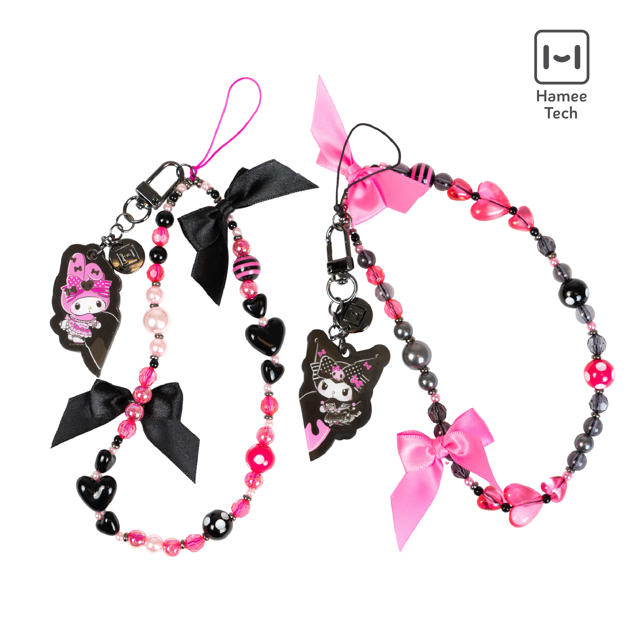 My Melody 50th & Kuromi 20th Anniversary 2-pc Bead Charm Strap Set