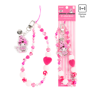 My Melody 50th Anniversary Beaded Charm Mobile Phone Wrist Strap
