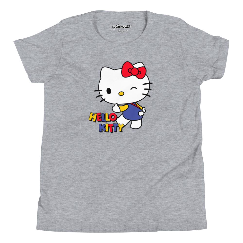 Youth Hello Kitty Primary Logo T-Shirt (Heather Gray)