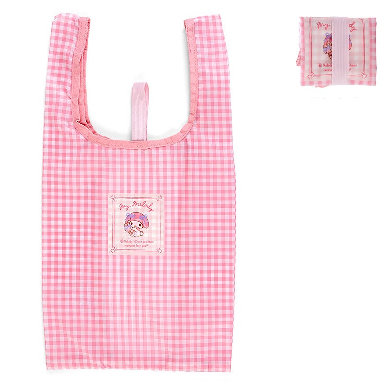 My Melody Gingham Reusable Tote Bag