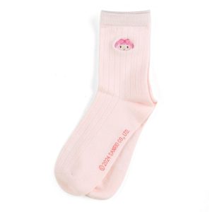 My Melody Classic Embroidered Crew Socks