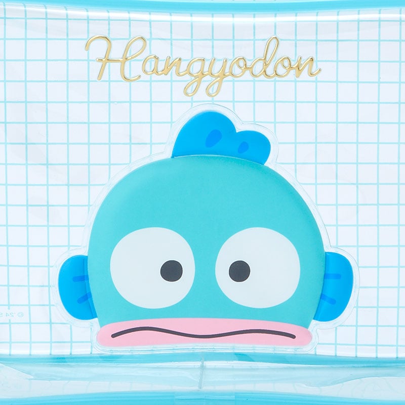 Hangyodon Clear Grid Zipper Pouch - 图片 3