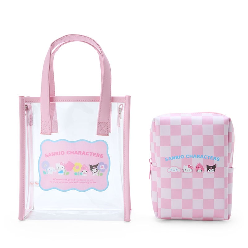 Sanrio Characters Clear Convertible Mini Tote (Pastel Check Series) - 图片 3