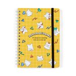 Hanamaruobake Lined Notebook (Elastic Closure)