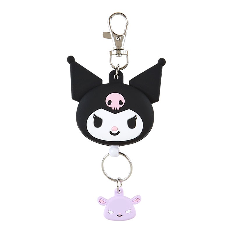 Kuromi Bestie Face Badge Reel