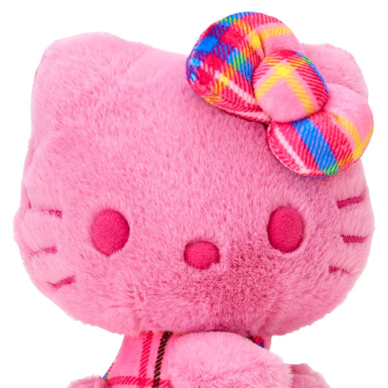 Hello Kitty 50th Anniv. Plush Mascot (Pink Tartan) - 图片 2