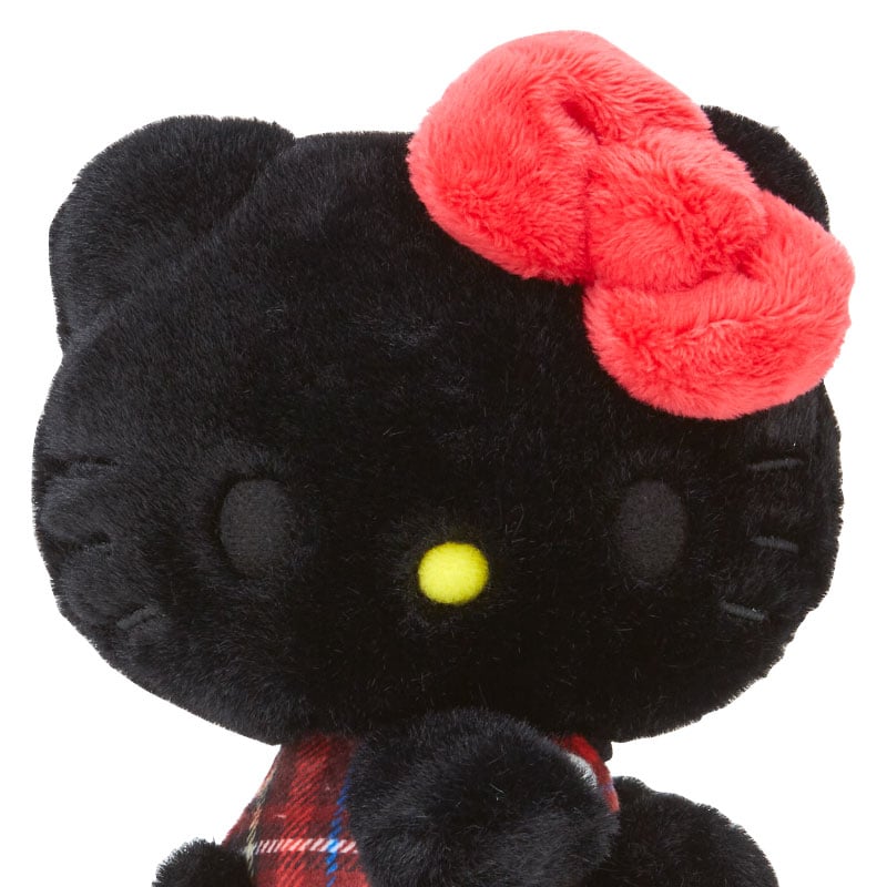 Hello Kitty 50th Anniv. Plush Mascot (Black Tartan) - 图片 2