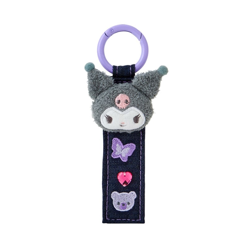 Kuromi Logo Keychain (Denim Patch Series)