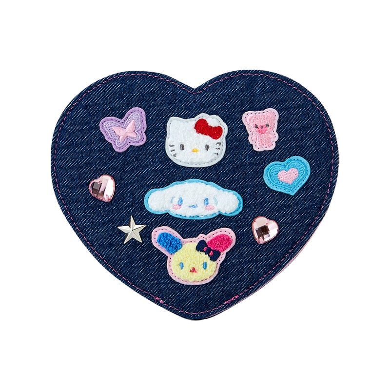 Sanrio Characters Folding Stand Mirror (Denim Patch Series)