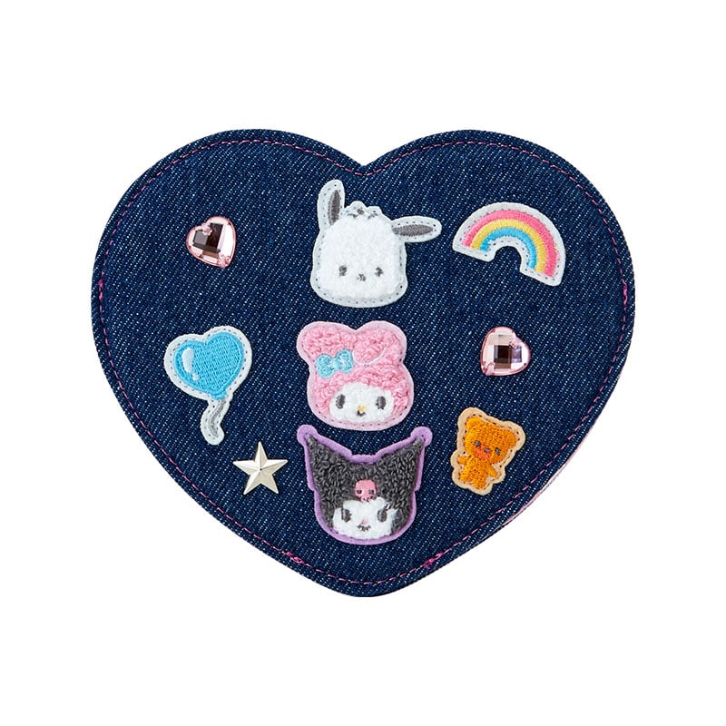 Sanrio Characters Folding Stand Mirror (Denim Patch Series) - 图片 4