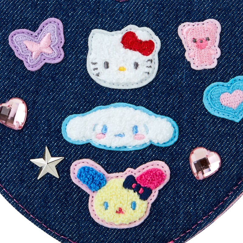 Sanrio Characters Folding Stand Mirror (Denim Patch Series) - 图片 5