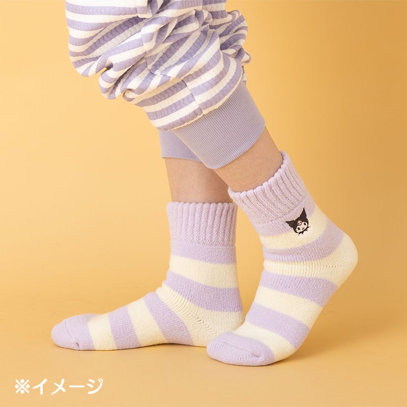 Hello Kitty Cozy Cuff Striped Lounge Socks - 图片 3