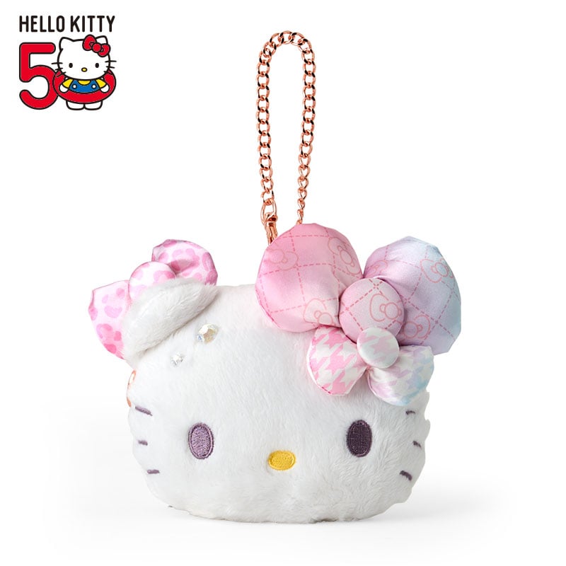 Hello Kitty Plush ID Card Holder 50th Anniv. (Fashionable Ribbons Series)