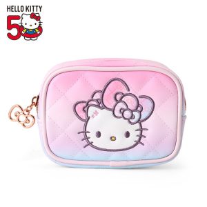 Hello Kitty Mini Zipper Pouch 50th Anniv. (Fashionable Ribbons Series)
