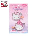 Hello Kitty Mini Hair Clip Set 50th Anniv. (Fashionable Ribbons Series)