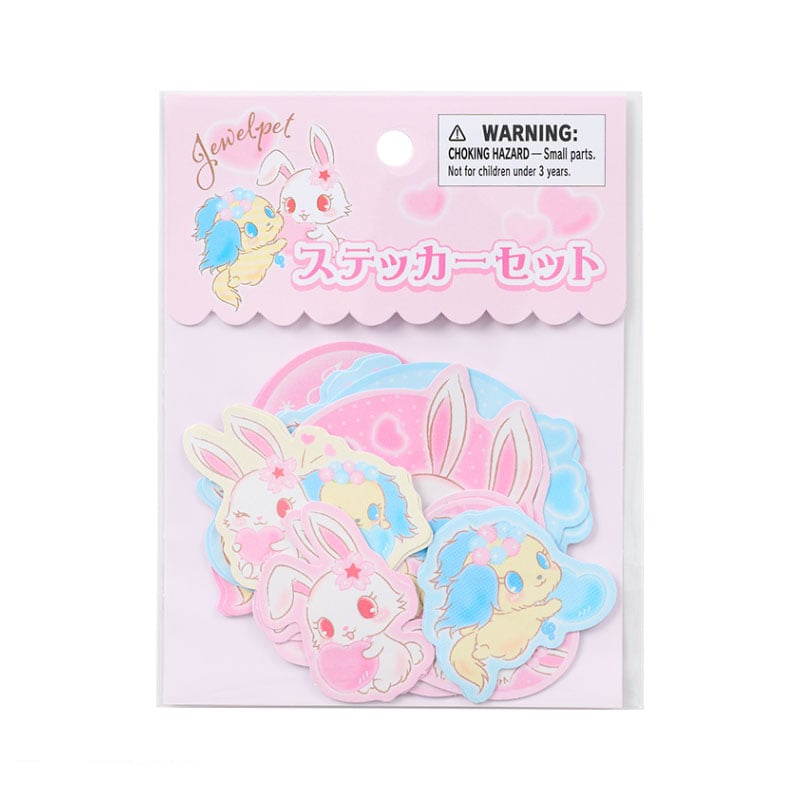Jewelpet 16-pc Sticker Pack (Heisei Fluffy Heart Series)