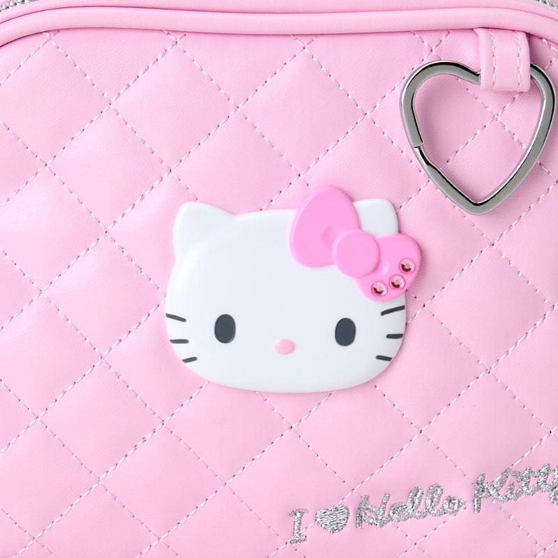 Hello Kitty Pink Quilted Zipper Pouch (I Love Hello Kitty Series) - 图片 5