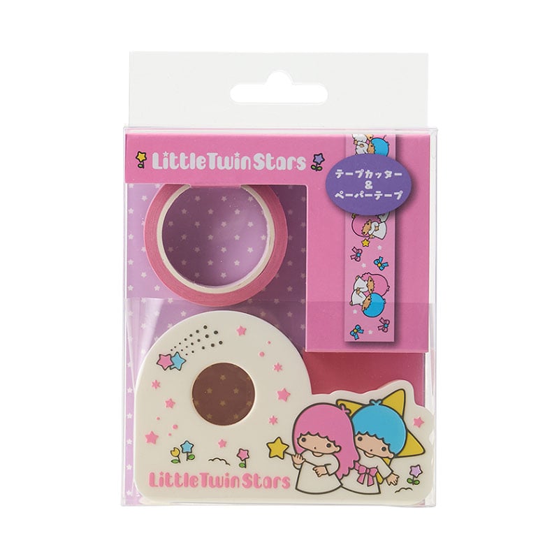 LittleTwinStars Washi Tape and Dispenser Set (Sanrio Forever Series)