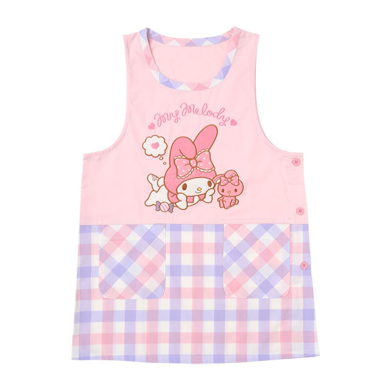 My Melody Gingham Pinafore Apron