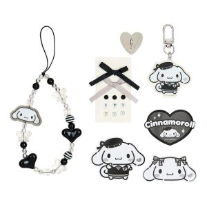 Cinnamoroll Smartphone Charm Set (Silver Houndstooth Series)
