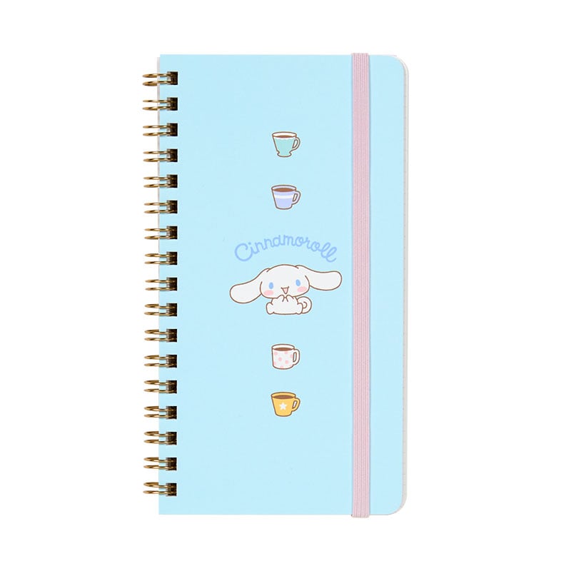 Cinnamoroll Slim Spiral Notebook (Elastic Closure)