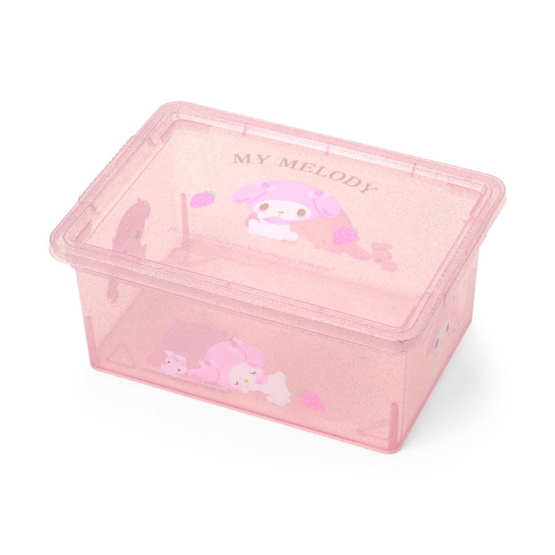 My Melody Clear Glitter Storage Bin (S)