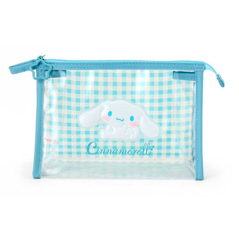 Cinnamoroll Clear Gingham Zipper Pouch