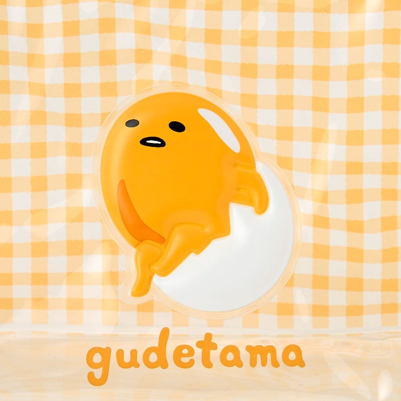 Gudetama Clear Gingham Zipper Pouch - 图片 3