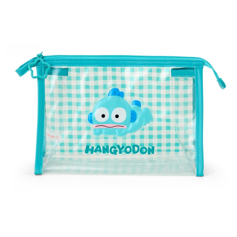 Hangyodon Clear Gingham Zipper Pouch