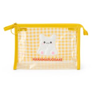 Hanamaruobake Clear Gingham Zipper Pouch