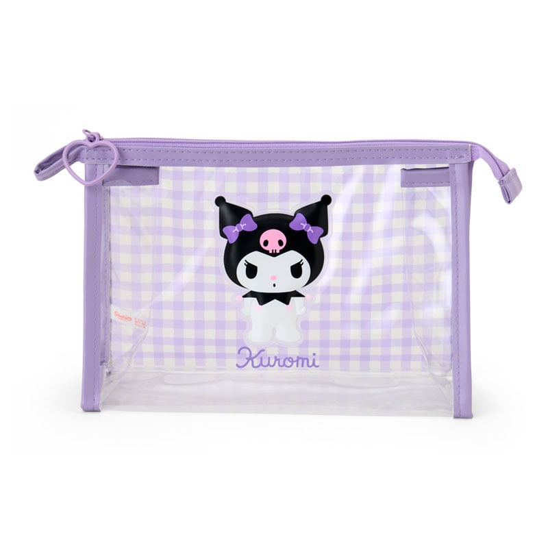 Kuromi Clear Gingham Zipper Pouch