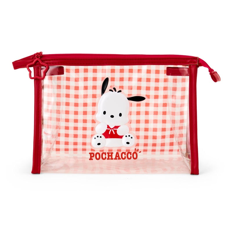 Pochacco Clear Gingham Zipper Pouch