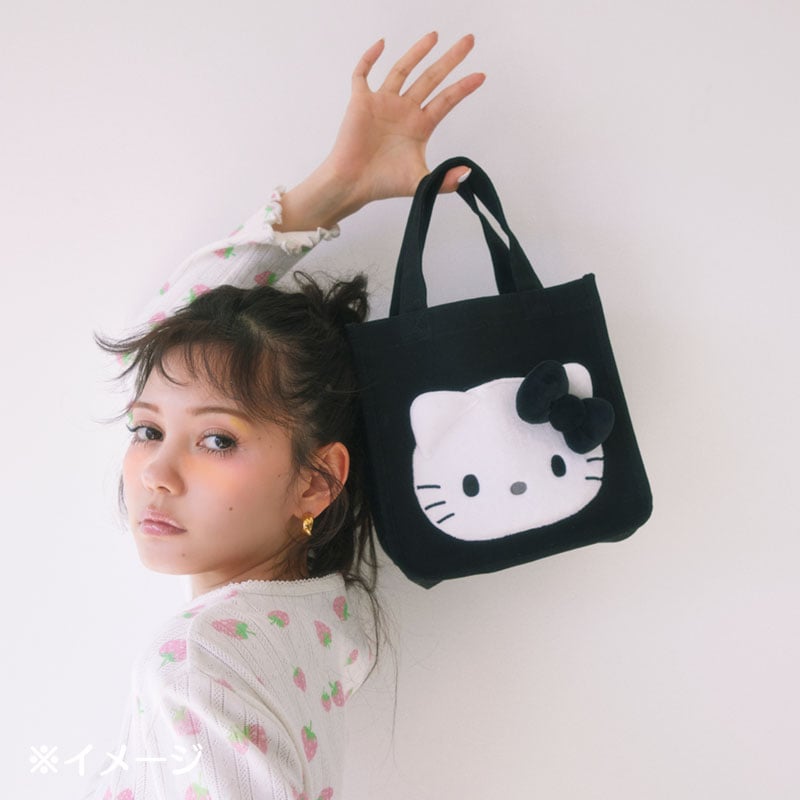 Hello Kitty 2-Way Black Mini Tote Bag (I Love Hello Kitty Series) - 图片 6