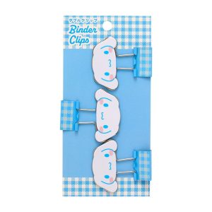 Cinnamoroll Gingham Binder Clips (Set of 3)