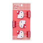 Hello Kitty Gingham Binder Clips (Set of 3)